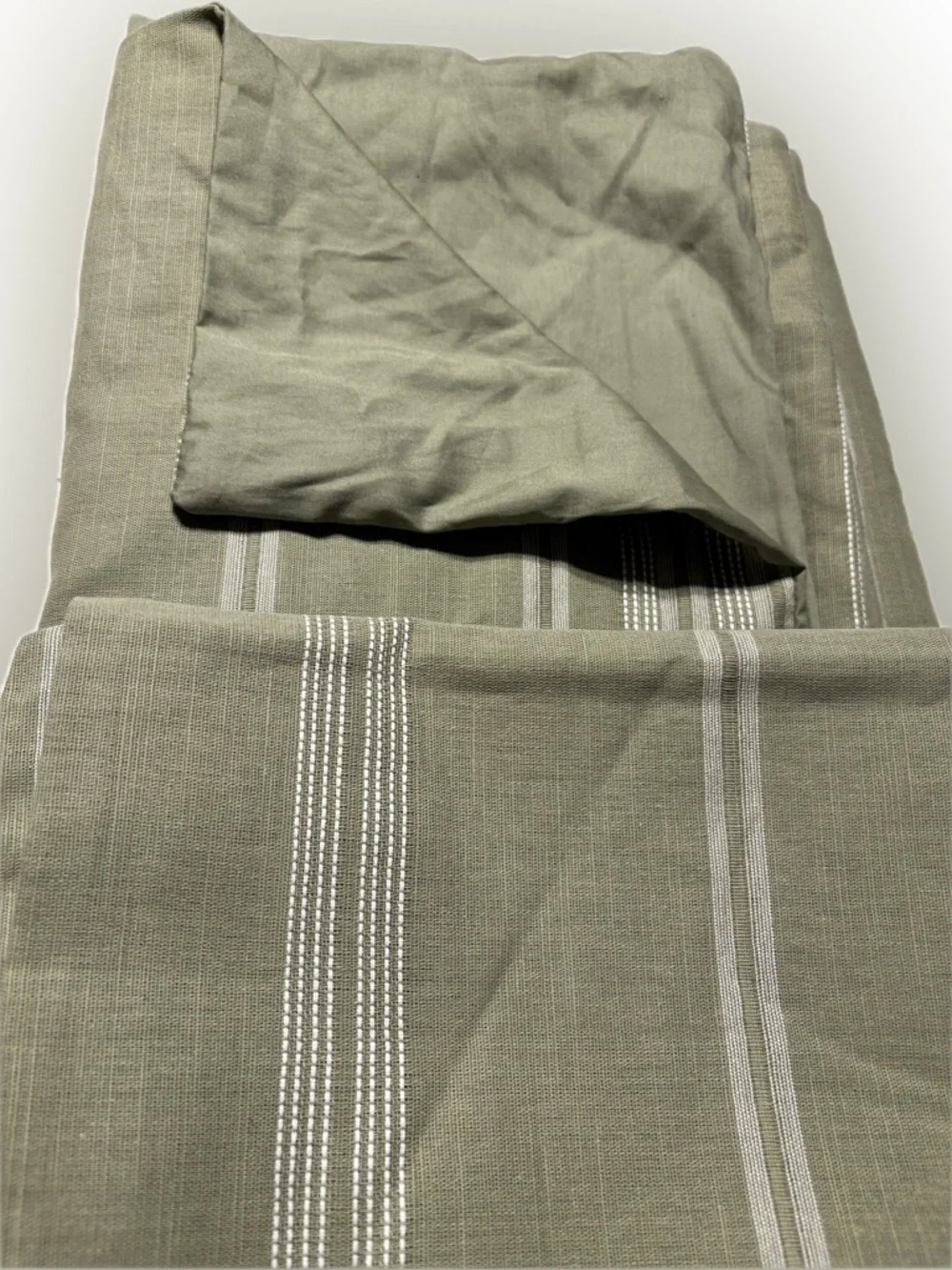 King Cotton Woven Stripe Duvet Cover & Sham Set